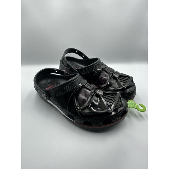 Mens Sz 7 Star Wars Crocs Darth Vader Classic Clog Wmns 9 - Black 211774-90H